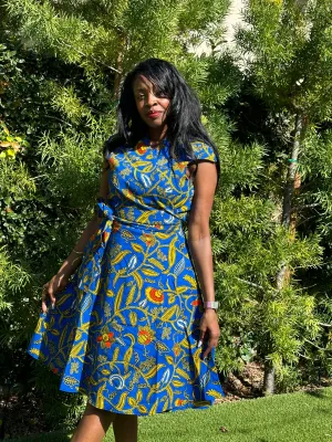 Knee-length Wrap Dress "Lola"