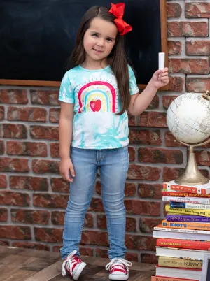 Knowledge Is Power Tie Dye Graphic Top