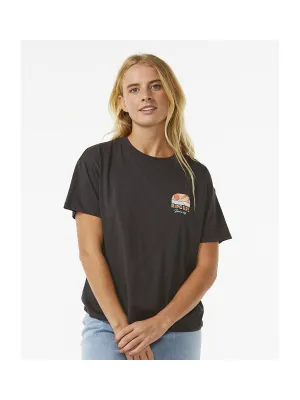 Koszulka RIP CURL Line Up Relaxed Tee czarny