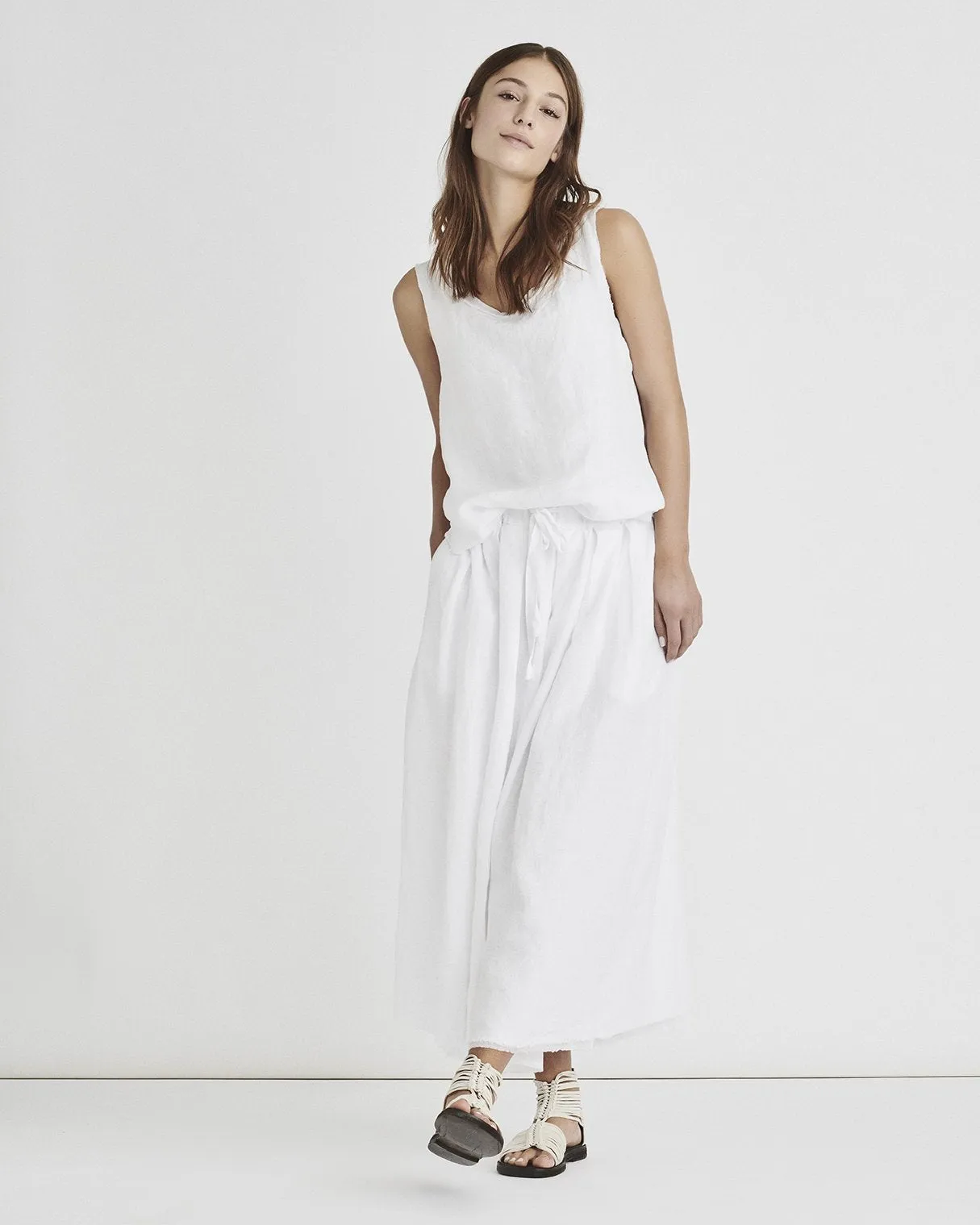 Kristensen Du Nord White Sleeveless Top