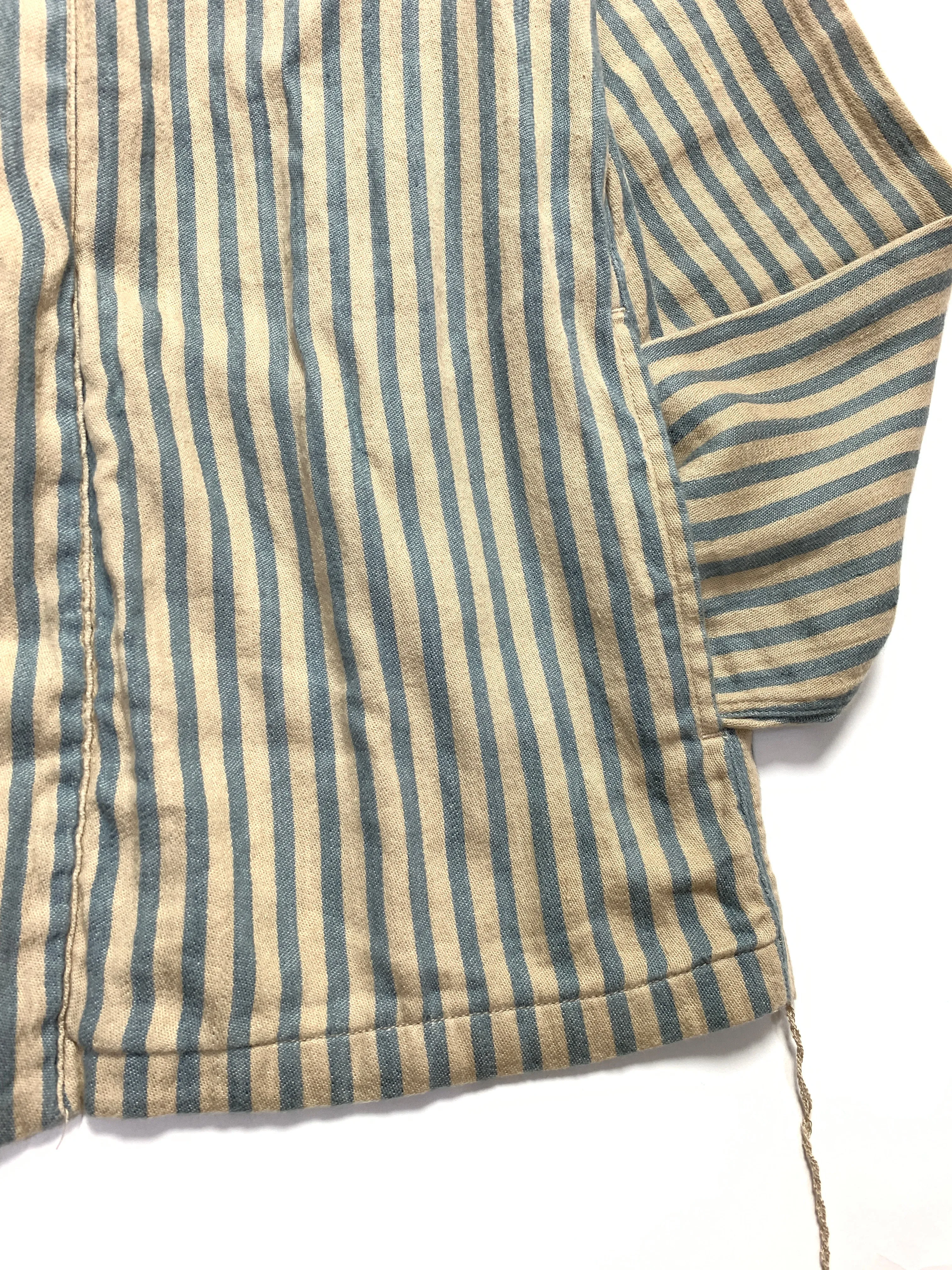 [L] Kapital Linen Stripe Kakashi Shirt Jacket