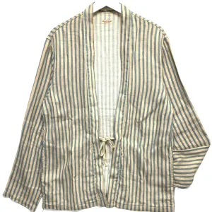 [L] Kapital Linen Stripe Kakashi Shirt Jacket