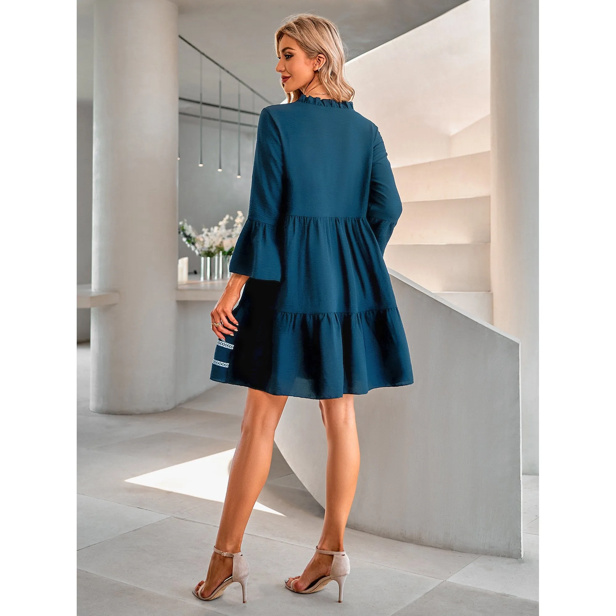 Lace Whisper A-Line Dress