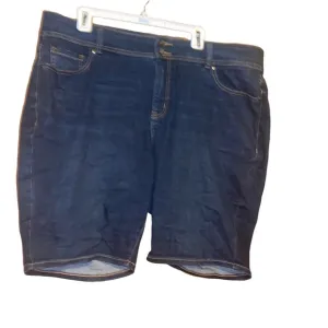 Lane Bryant jean dark blue Bermuda shorts denim size 20