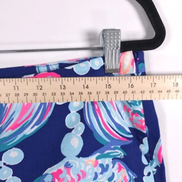 LILLY PULITZER Magnolia Shorts Scallop Hem Going Coastal FishBubbles Size 6