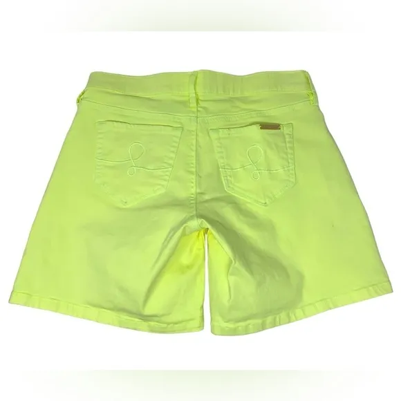 Lilly Pulitzer Yellow Lemon South Ocean Denim Shorts  Women’s size 2