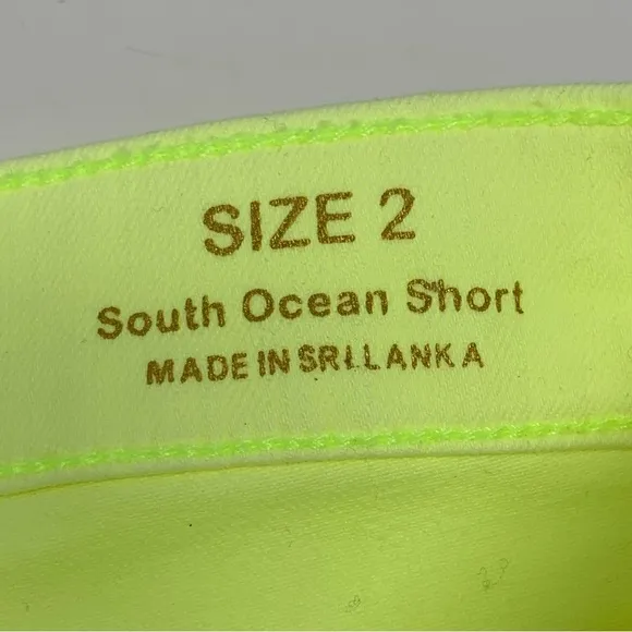 Lilly Pulitzer Yellow Lemon South Ocean Denim Shorts  Women’s size 2