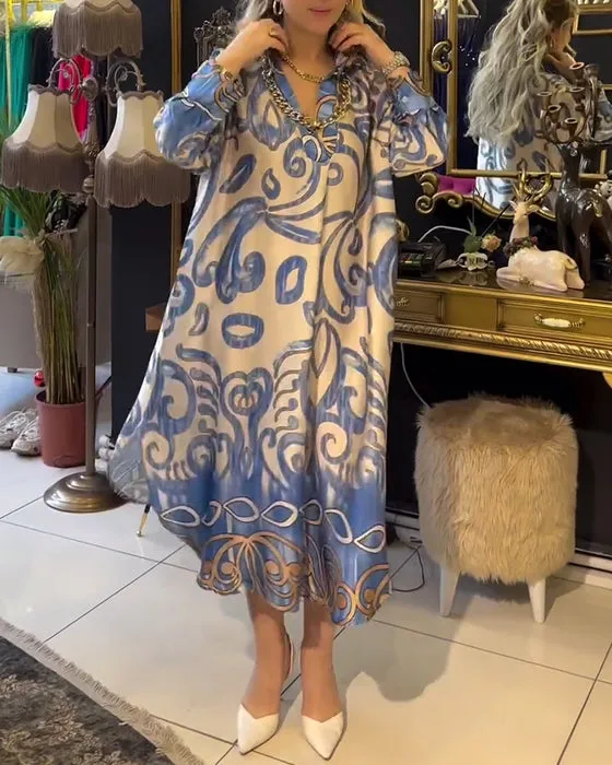 🌷Limited Time Offer 41% OFF🌷 Loose and Elegant Printed Dresses