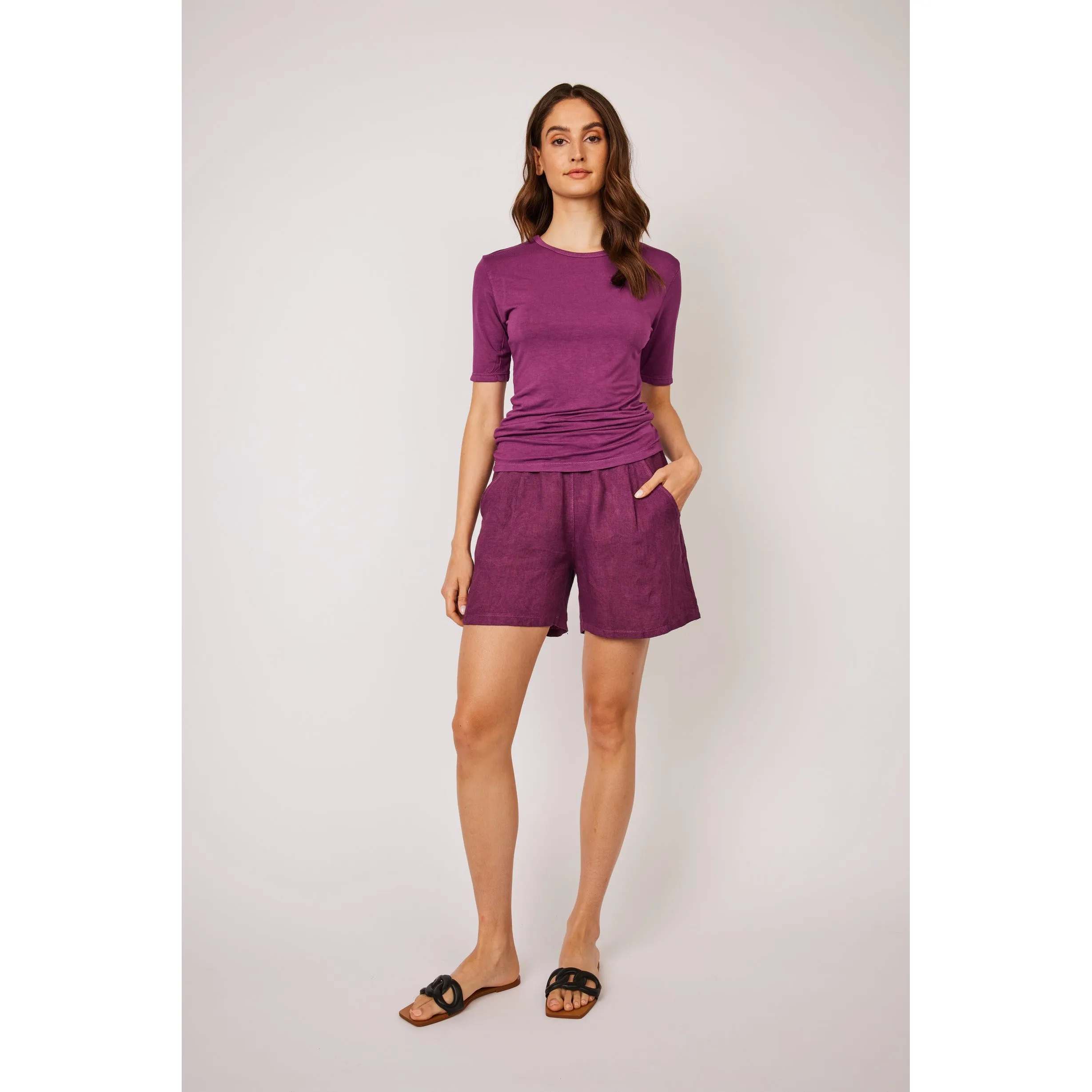 LINEN SHORTS
