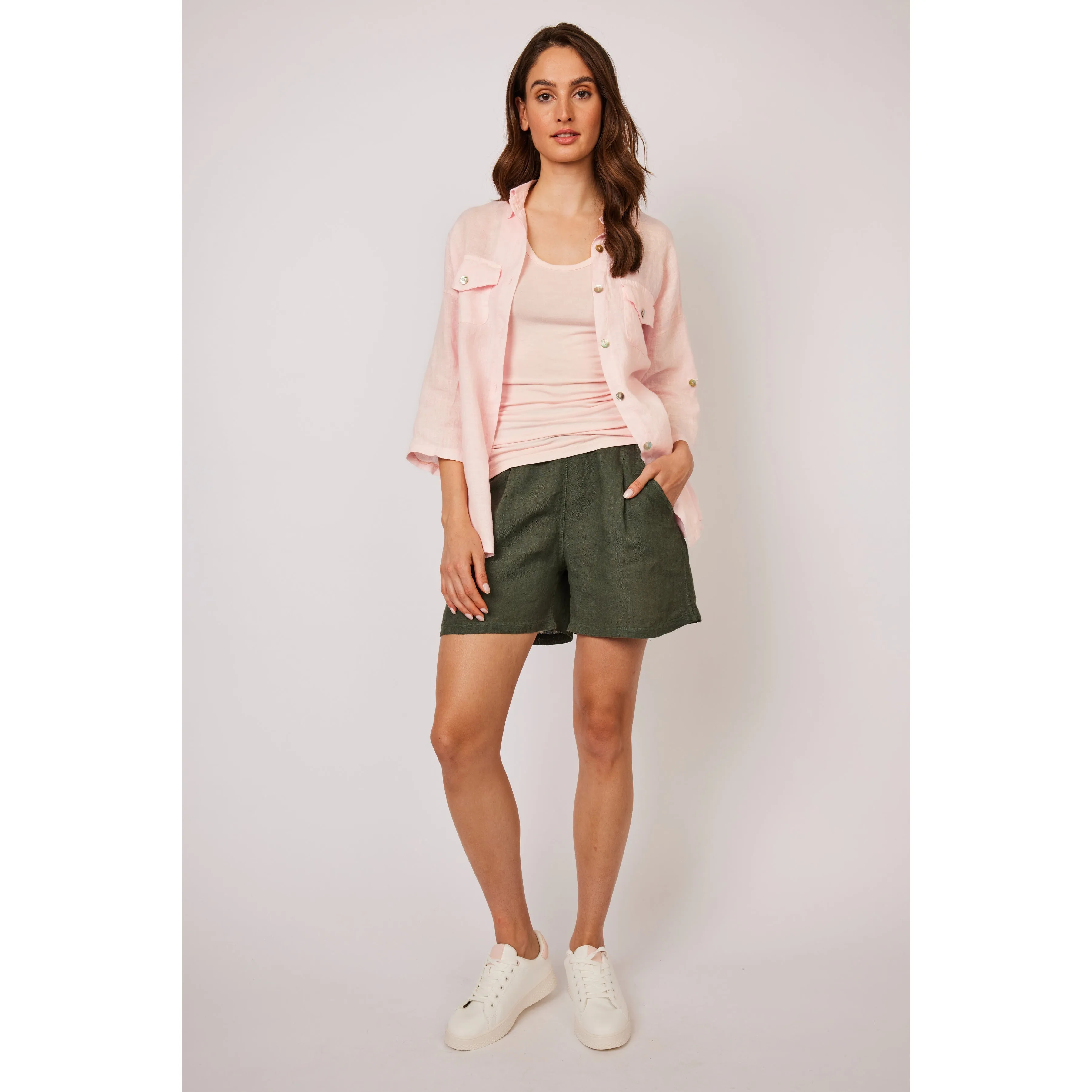 LINEN SHORTS