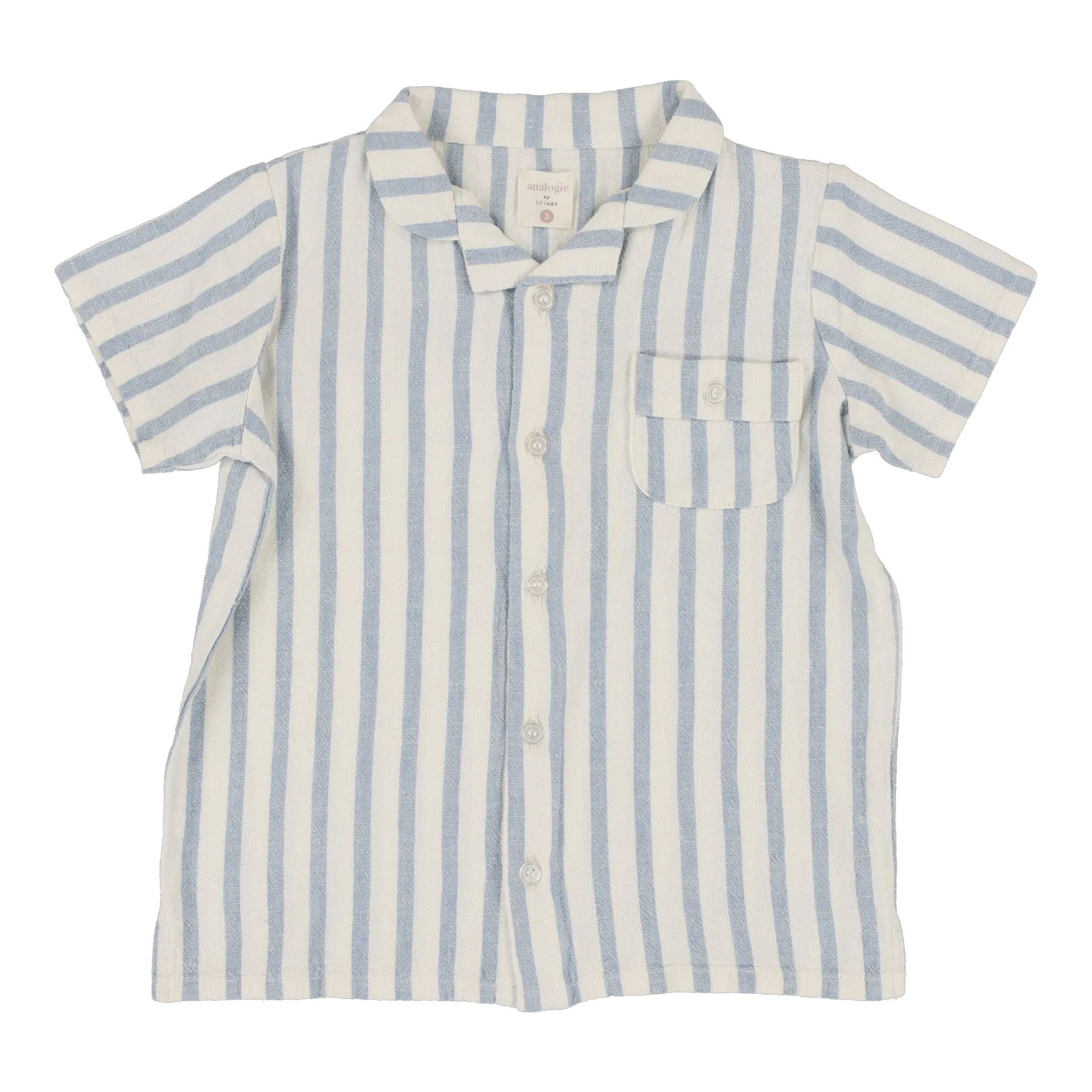 Linen Stipe Button Down Shirt