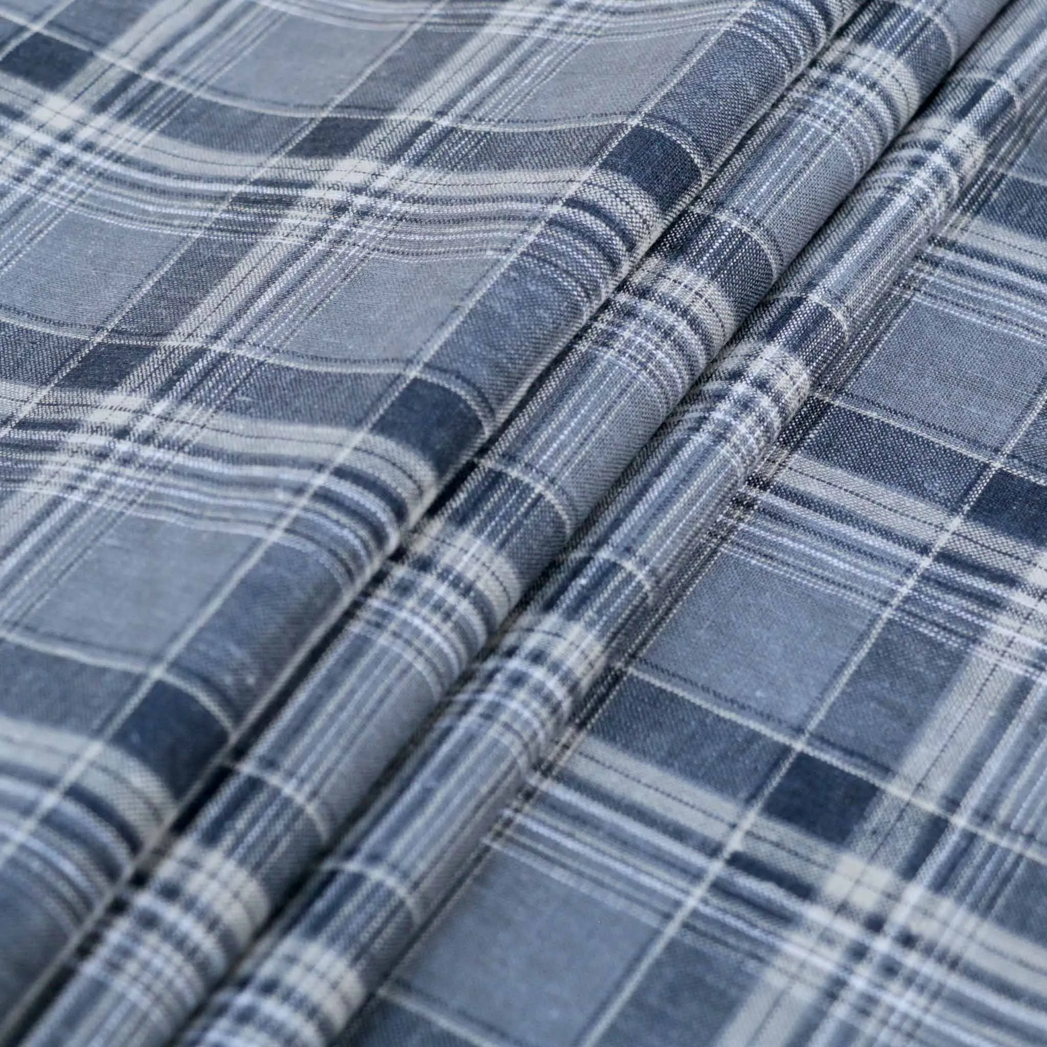 Linen/Viscose Suiting fabric - Blue/grey
