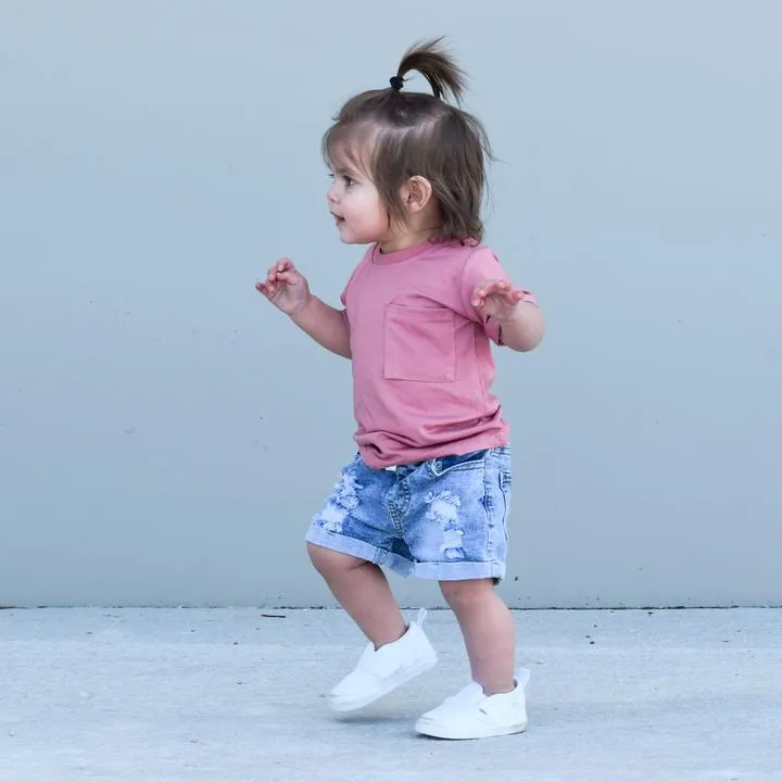 Little Bipsy Distressed Denim Shorts