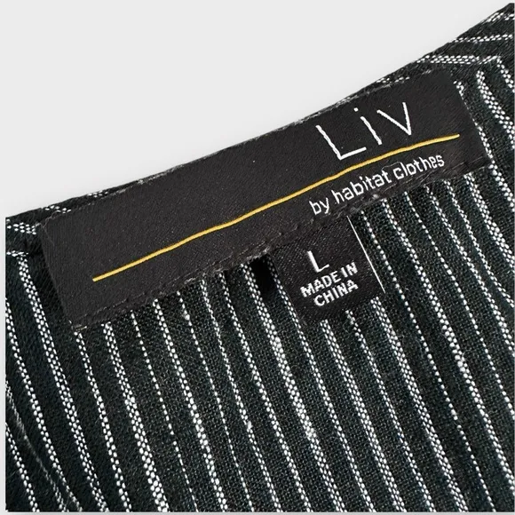 LIV By Habitat 100% Linen Ying Yang Dress