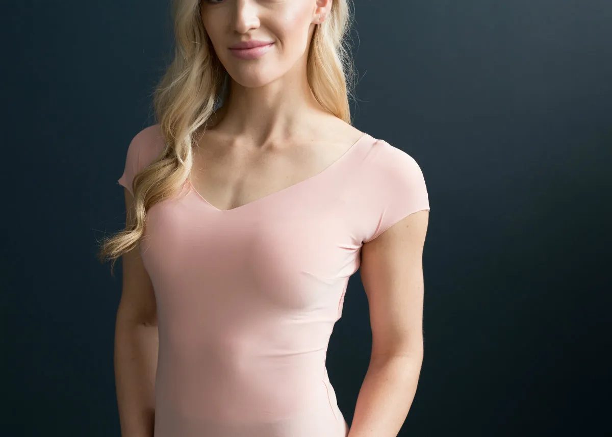 Lizzy Slip Cap Sleeve V-Neck Tee Slip