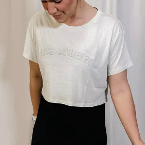 Los Angelas Cropped Graphic Tee