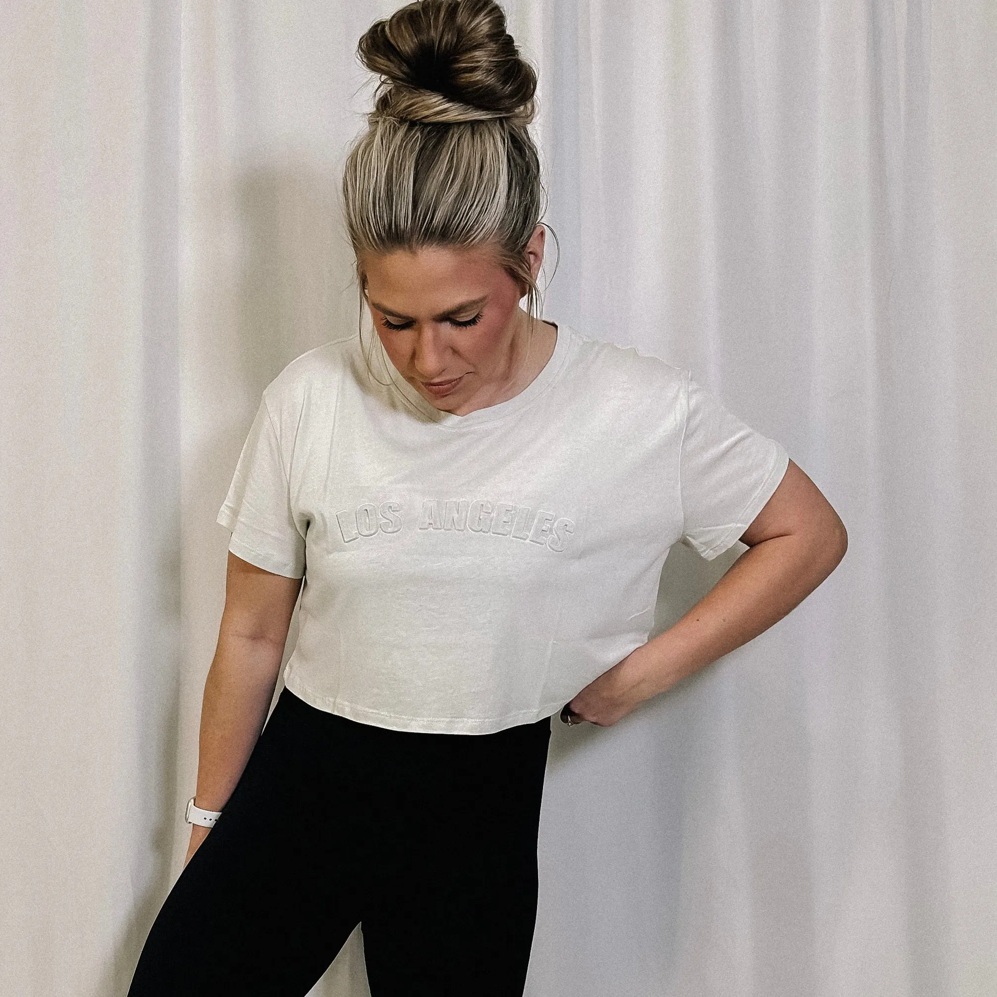 Los Angelas Cropped Graphic Tee