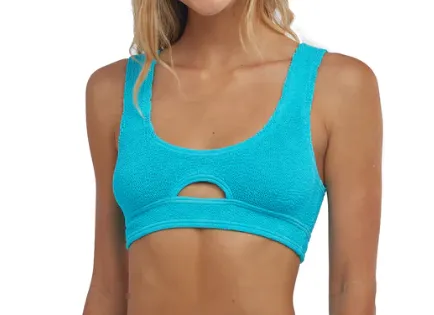 LOVE & BIKINI Sardinia Bikini Top - Scuba Blue