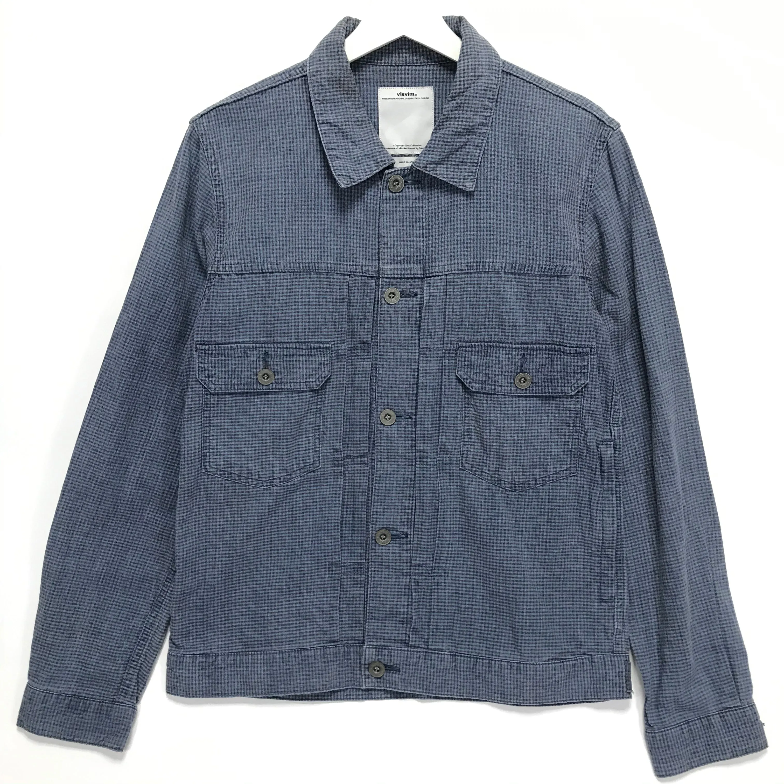 [M] Visvim 14SS FIL Exclusive 101 Jacket INDIGO CHECK