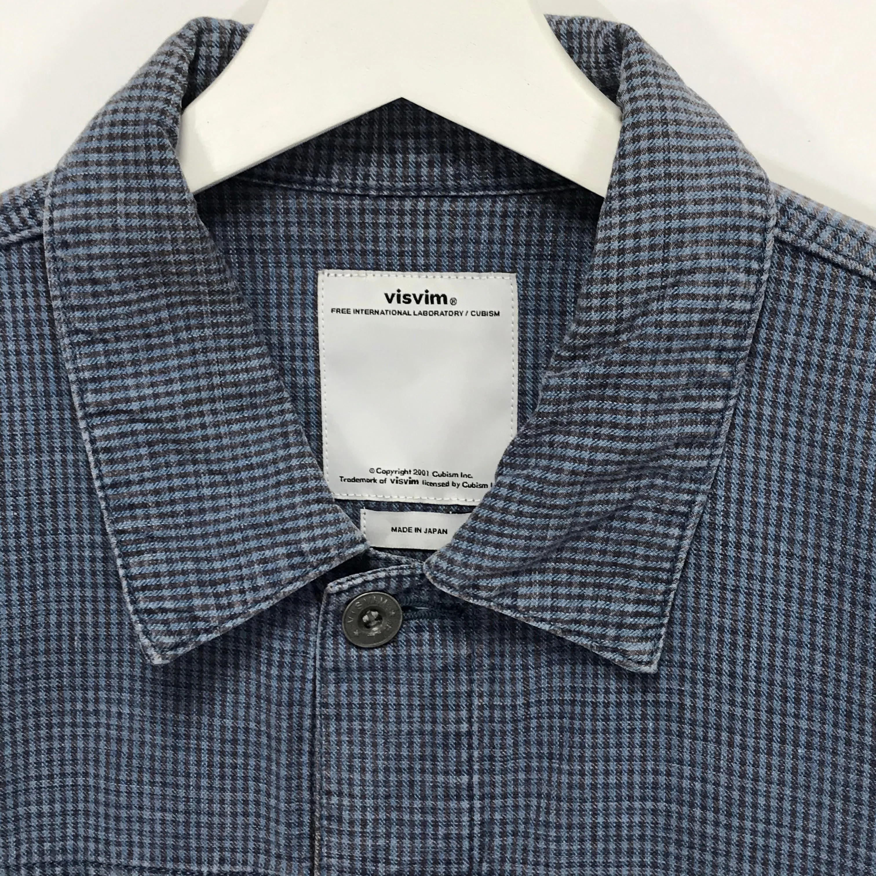 [M] Visvim 14SS FIL Exclusive 101 Jacket INDIGO CHECK