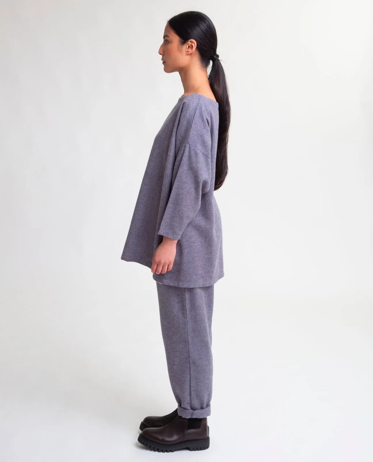 Mafalda-Jane Organic Cotton Top In Blue