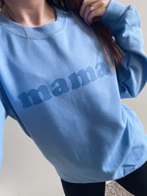 MAMA Simplicity © Unisex Crewneck Sweatshirt (Carolina Blue)