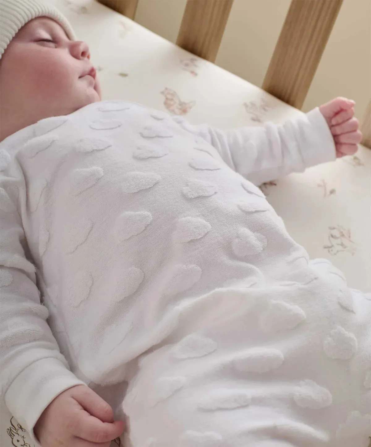Mamas & Papas Cloud Jacquard Wrap Romper