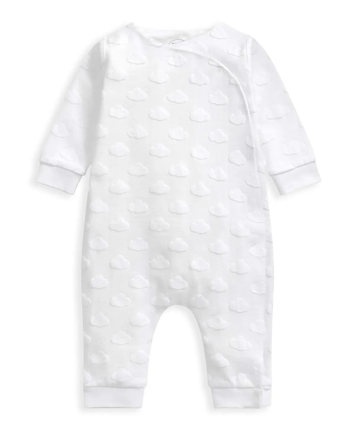 Mamas & Papas Cloud Jacquard Wrap Romper