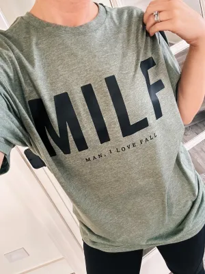 Man I Love Fall © Unisex Top (Heather Military Green) // DESTASH DEAL