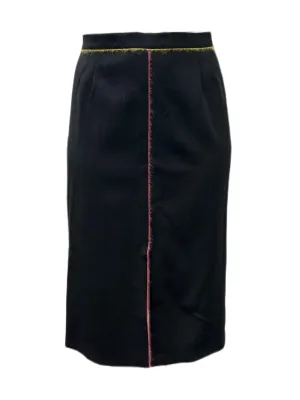 Marina Rinaldi Women's Black Chantal Straight Skirt NWT