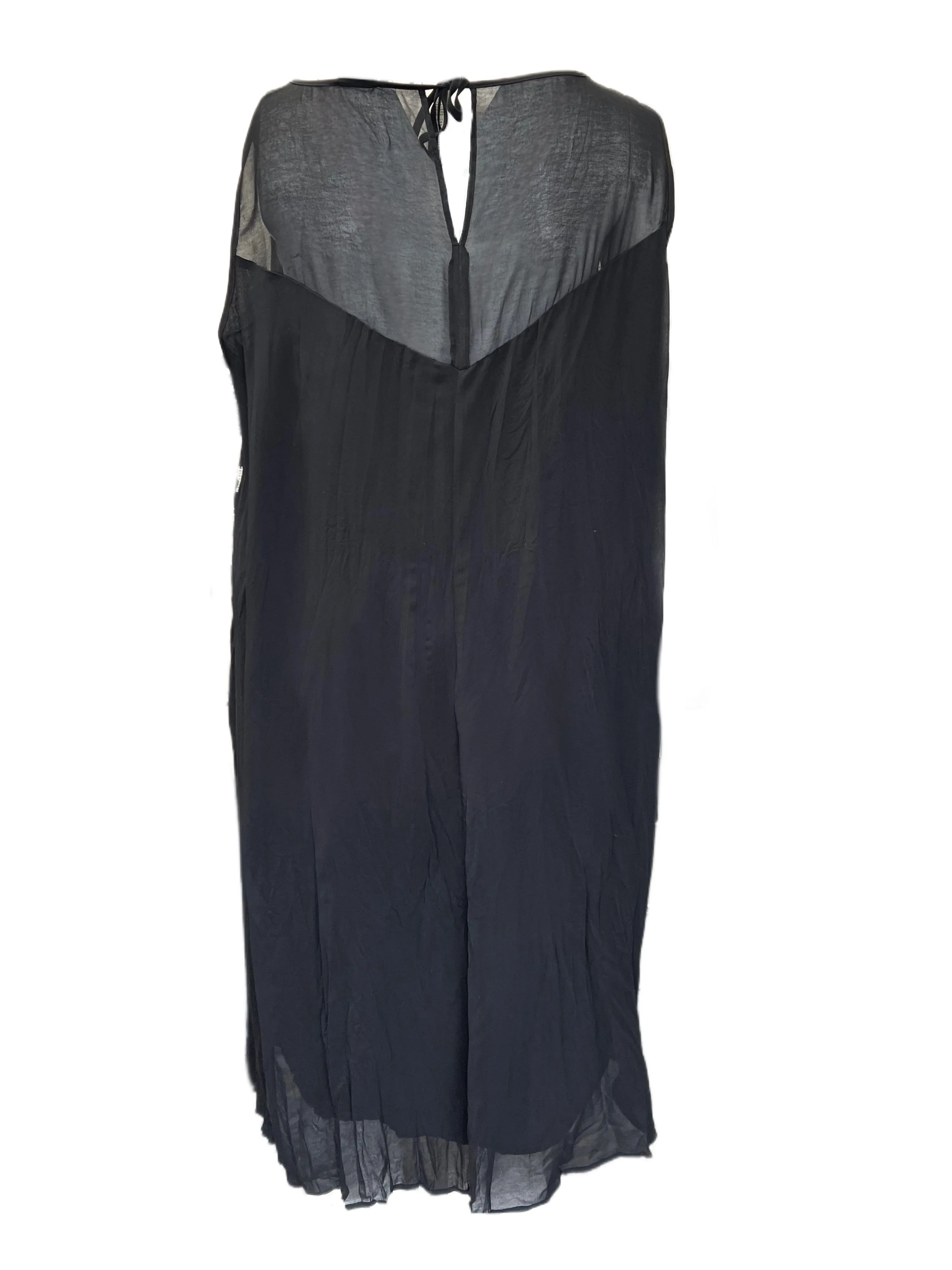 Marina Rinaldi Women's Black Doppio Pullover Shift Dress NWT