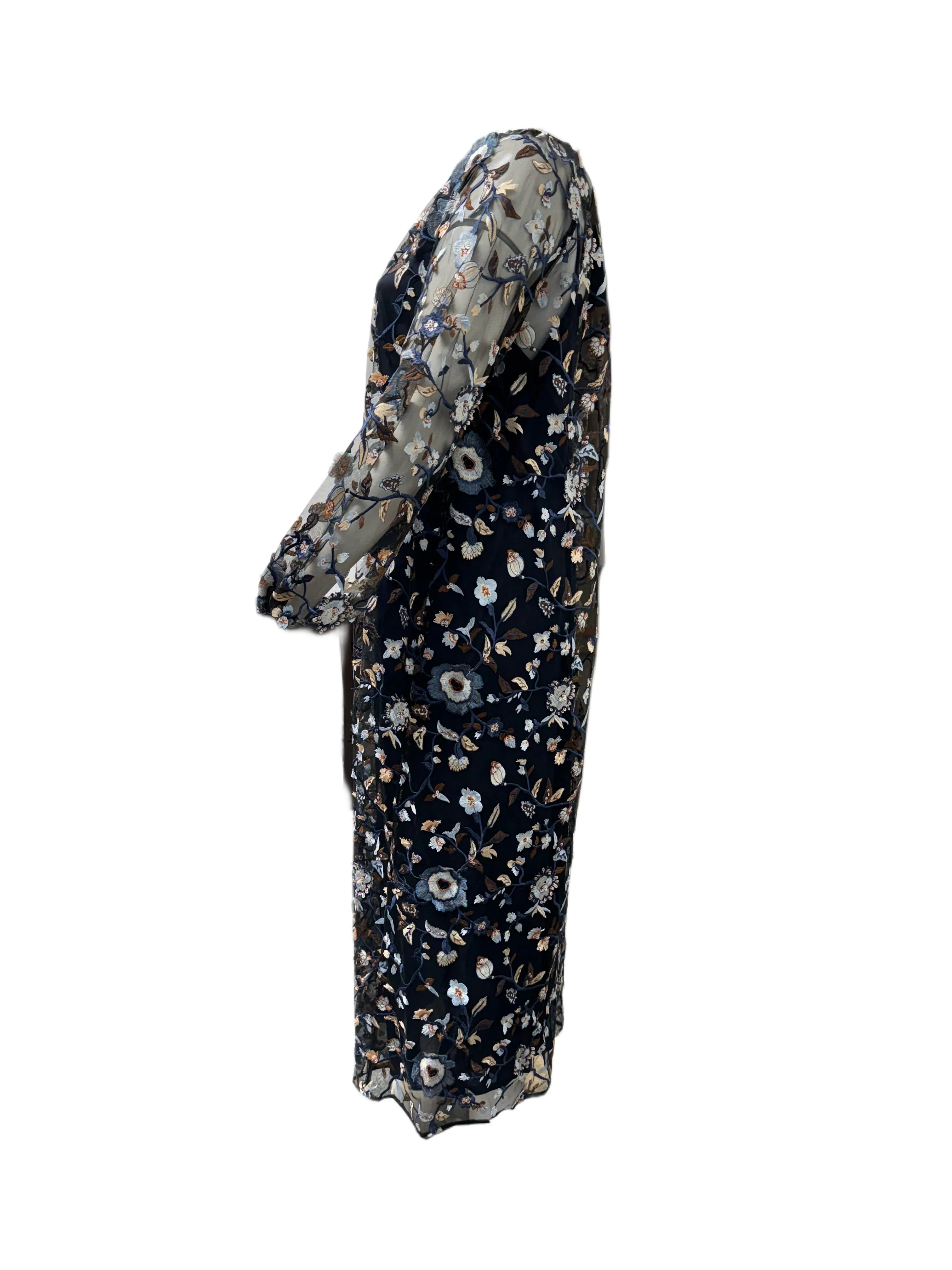 Marina Rinaldi Women's Blue Deciso Pullover Shift Dress NWT