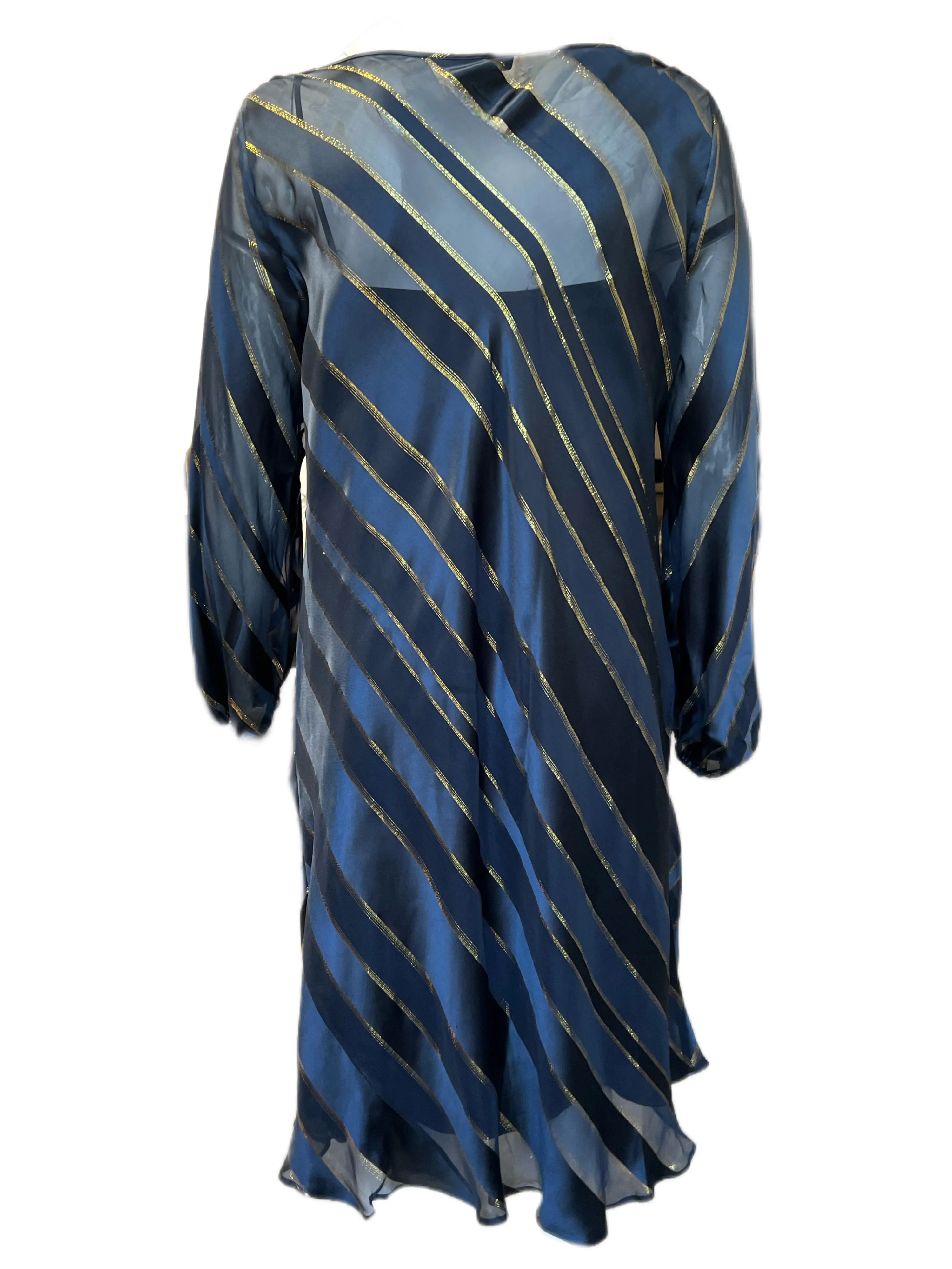 Marina Rinaldi Women's Navy Debutto Shift Dress Size 16W/25