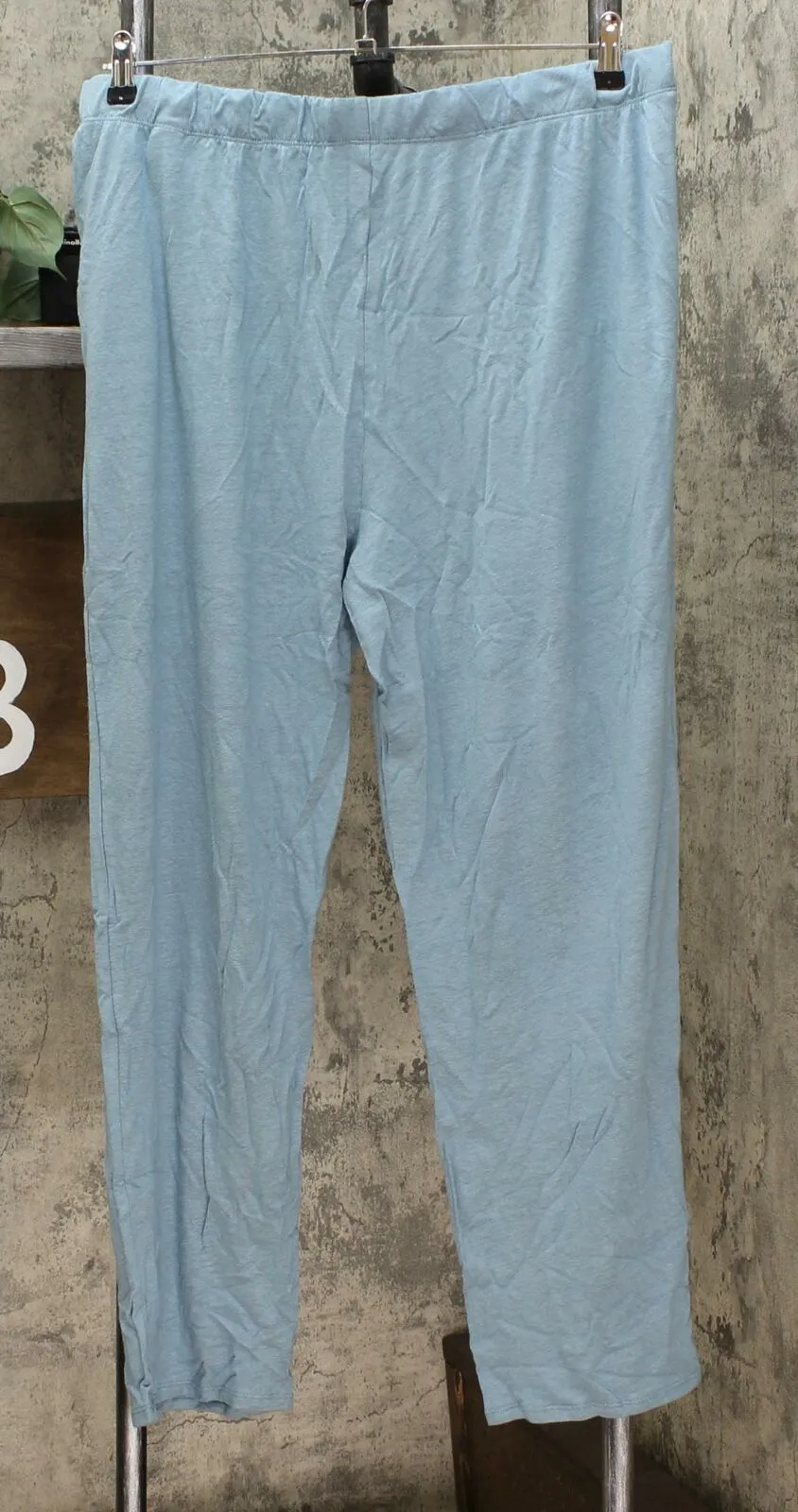 MarlaWynne Women's Pull On Linen Jersey Slouch Ankle Pants