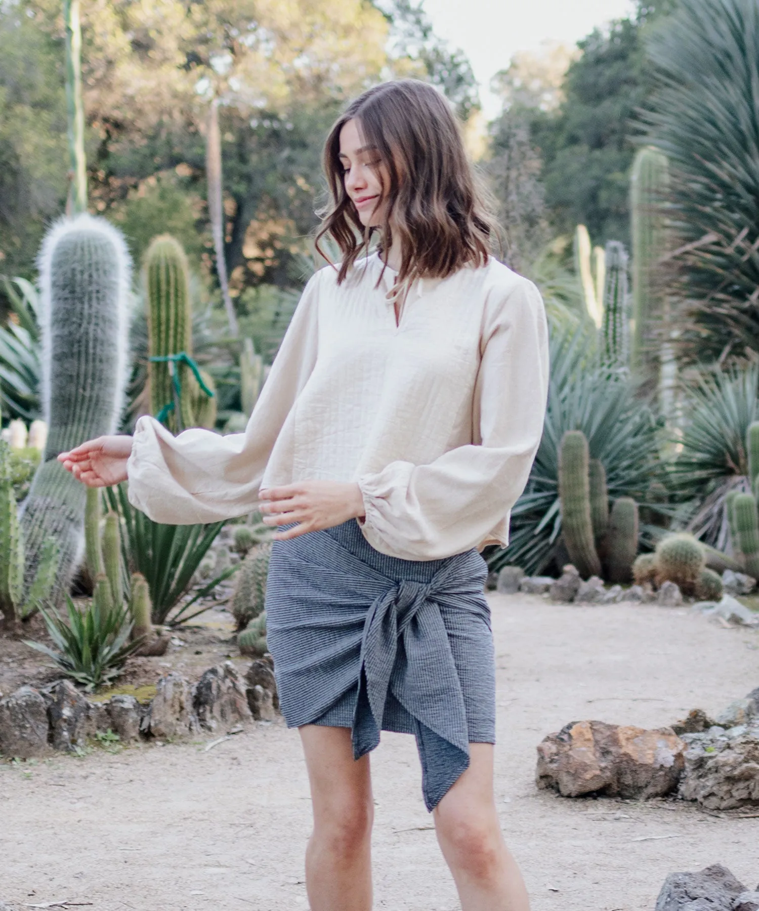 Marlow Tie Front Skirt