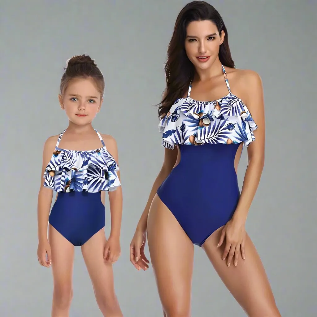Matching Ruffle One-Piece Swimsuit