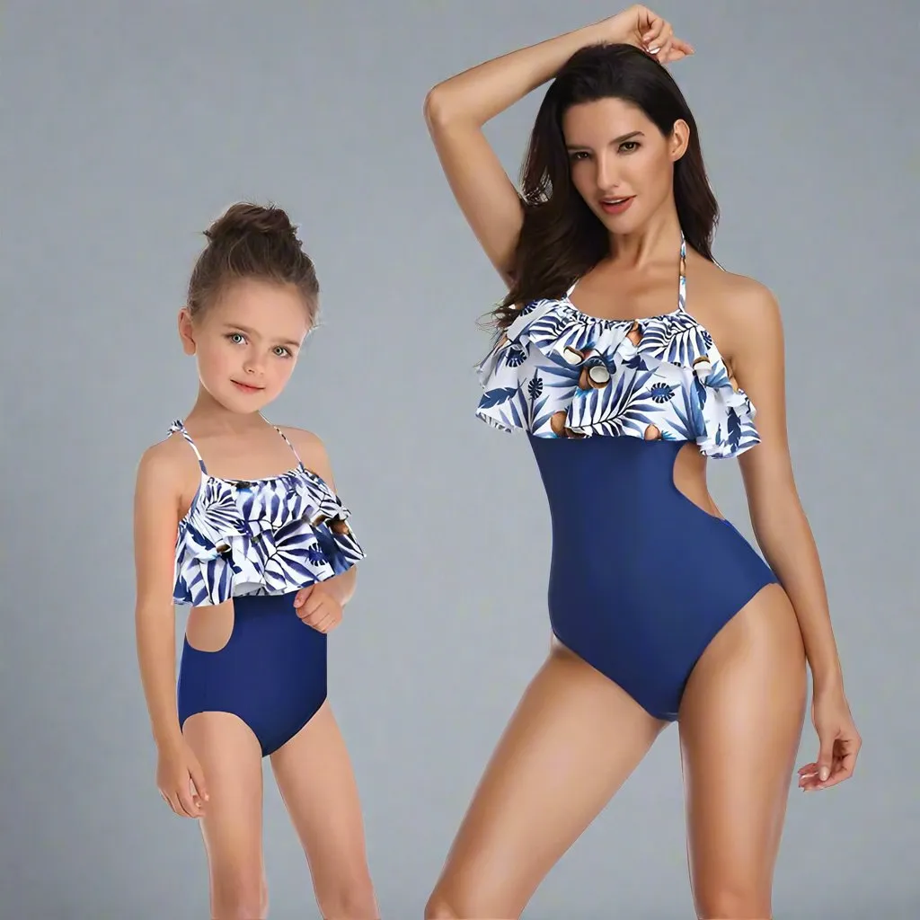 Matching Ruffle One-Piece Swimsuit