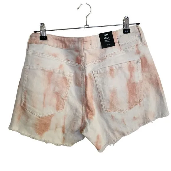 Mavi Rosie Denim Cutoff High Rise Shorts Size 31