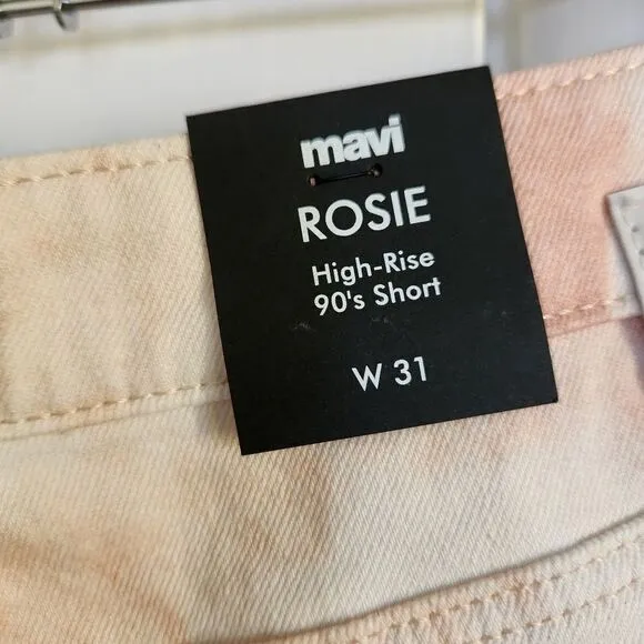 Mavi Rosie Denim Cutoff High Rise Shorts Size 31