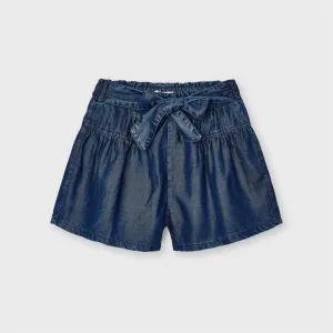 Mayoral Girls Flowy Denim Shorts