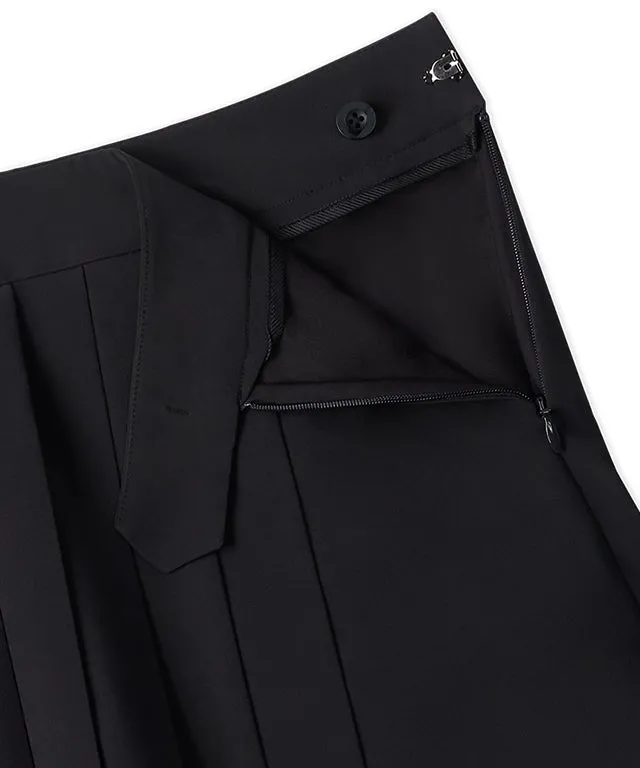 MEASPHERA WOMEN PLEATS WRAP SKIRT