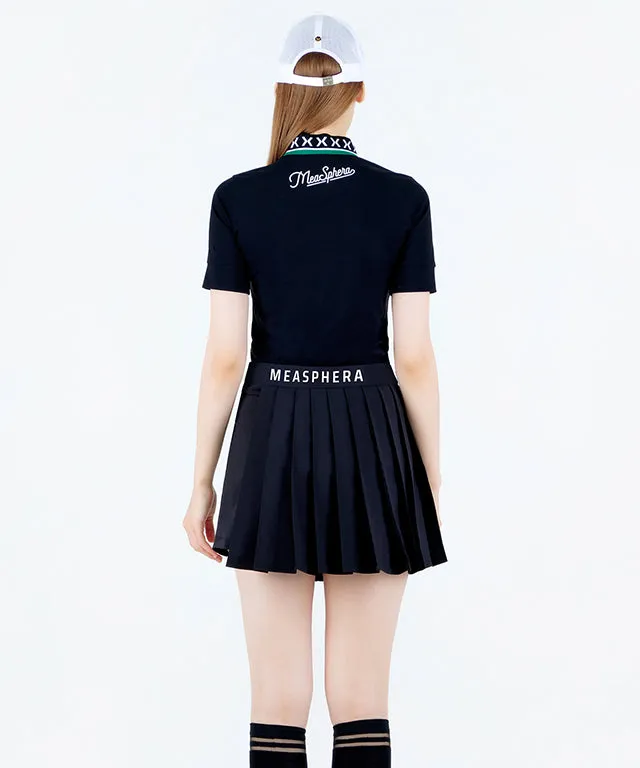 MEASPHERA WOMEN PLEATS WRAP SKIRT