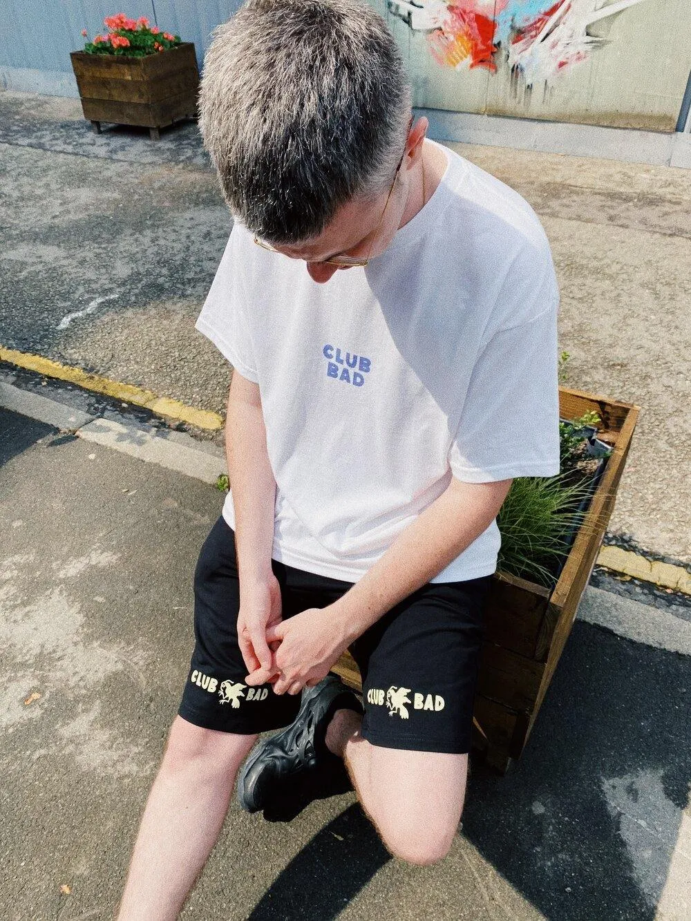 Melé x Club Bad 'Cool Cat' Tee - White