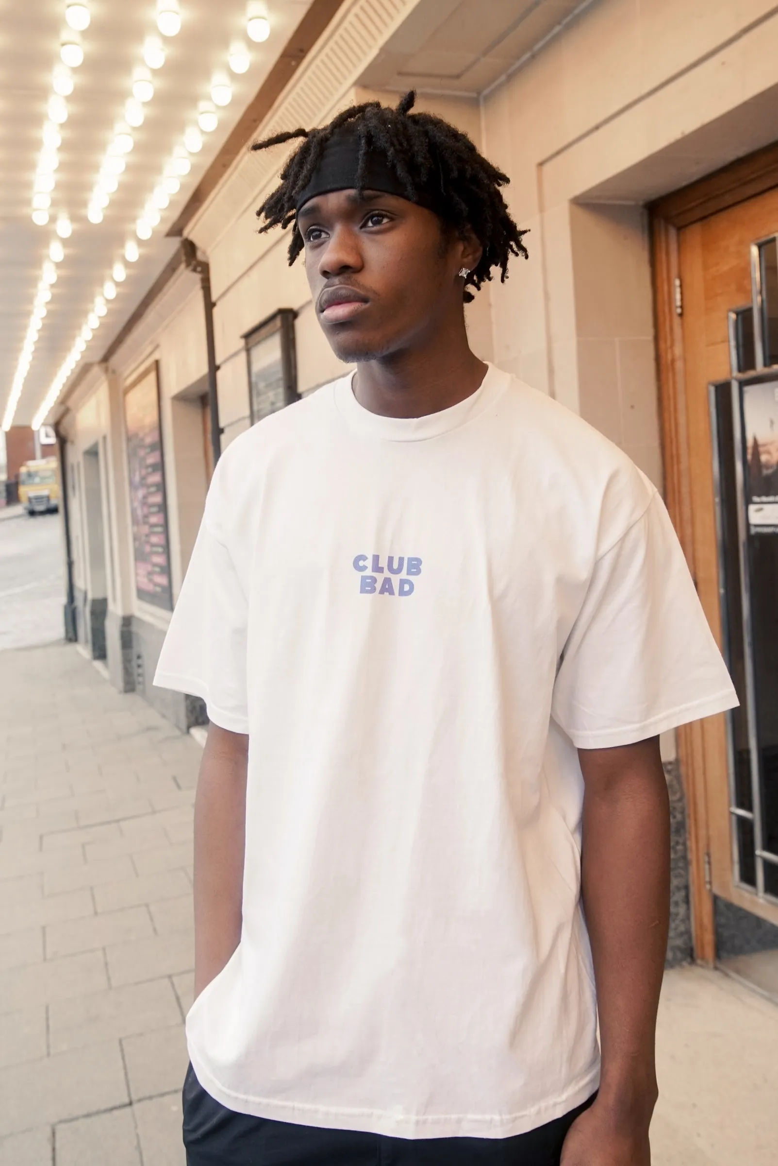 Melé x Club Bad 'Cool Cat' Tee - White
