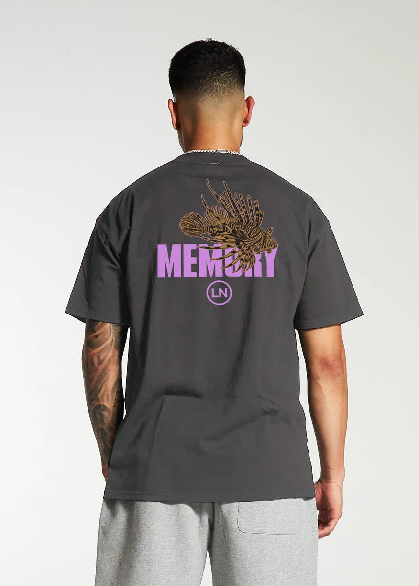 Memory Lane Lion Fish Tee (Vintage Black)