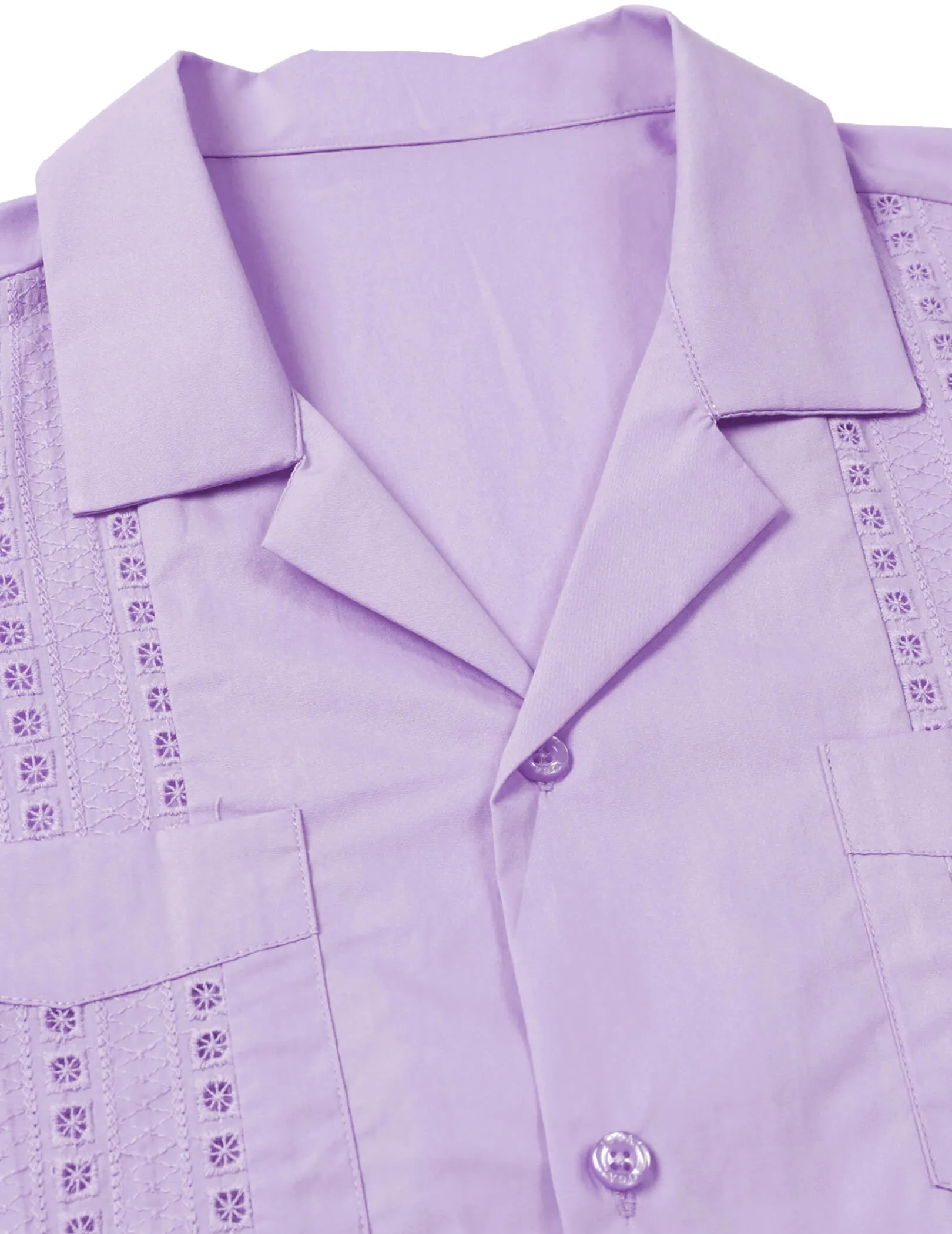 Men's Guayabera Cuban Summer Casual Button Beach Short Sleeve Shirt