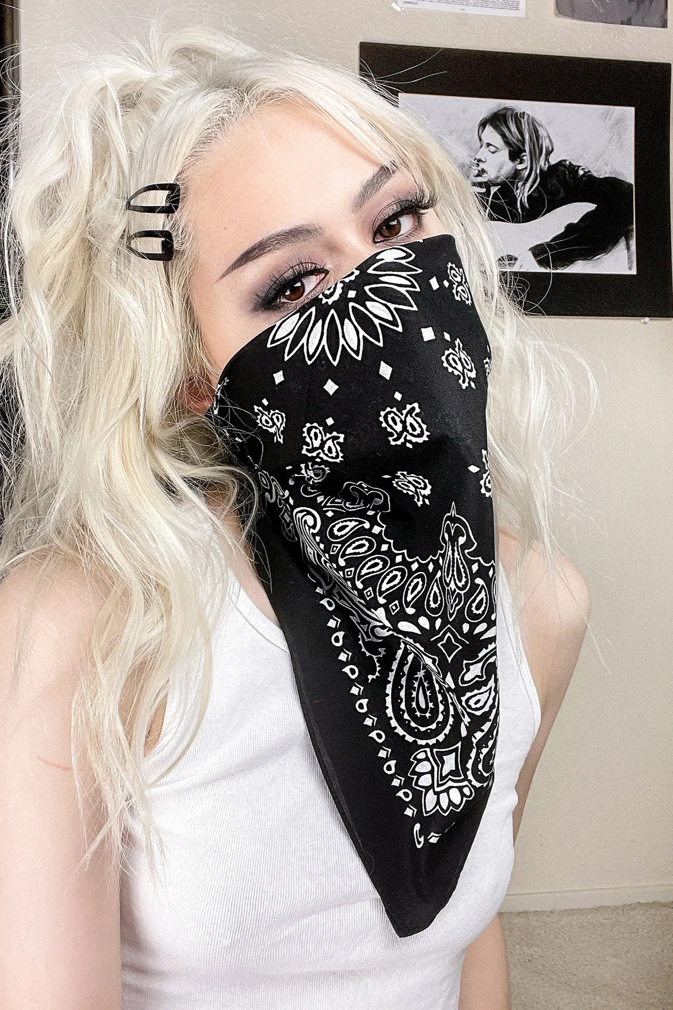 Midnight Paisley Bandana