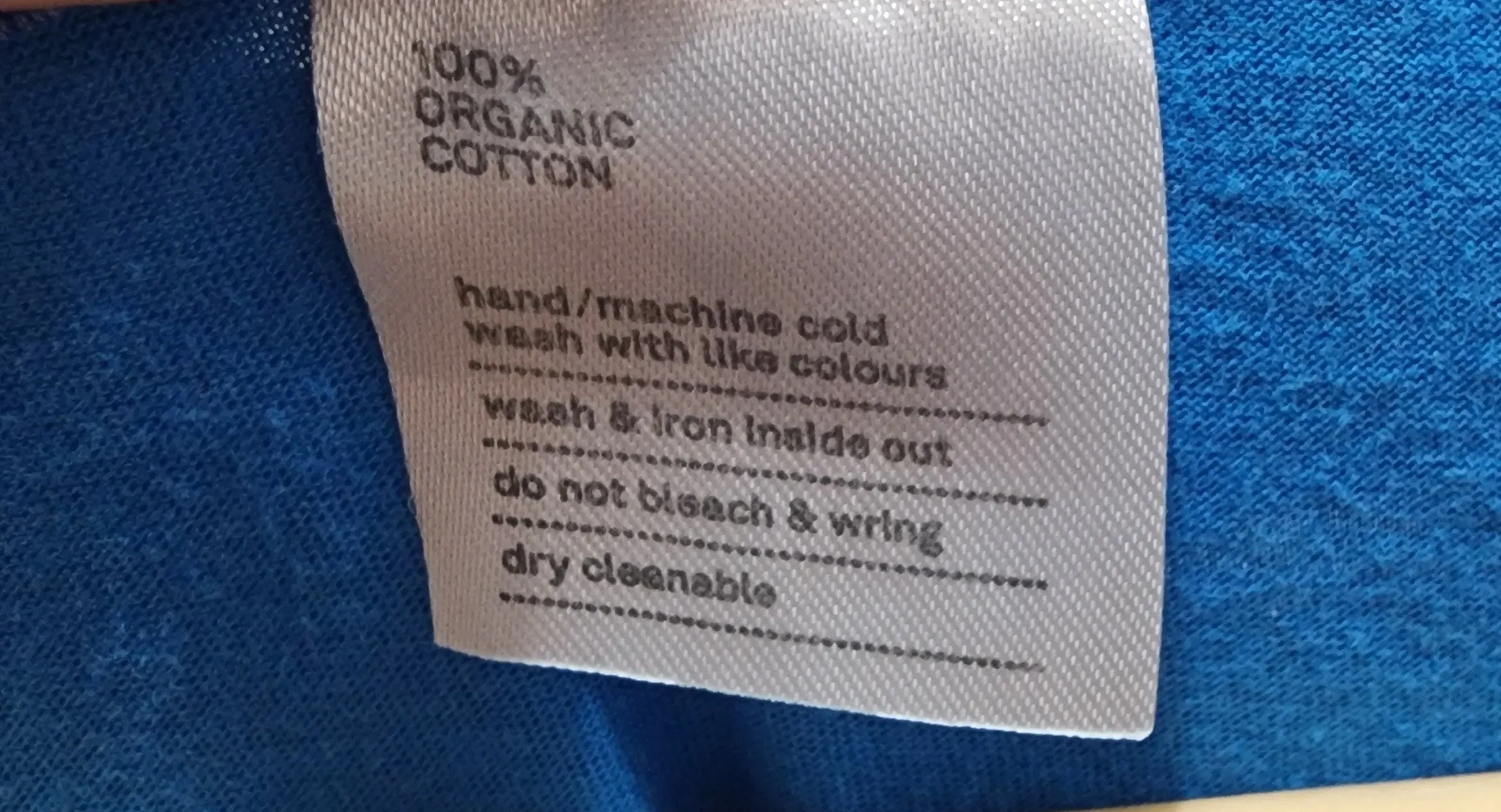 Monolog blue cotton dress size L, best fits 12-14