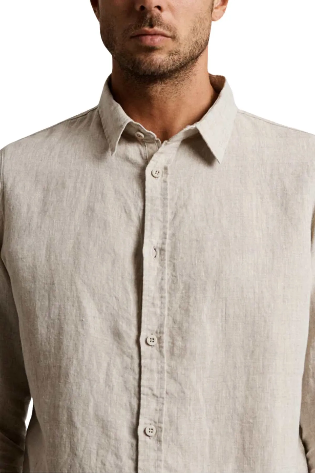 Mr Simple Linen Long Sleeve Shirt