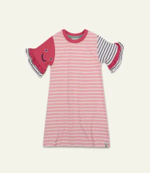 Multicoloured Stripe Print Dress